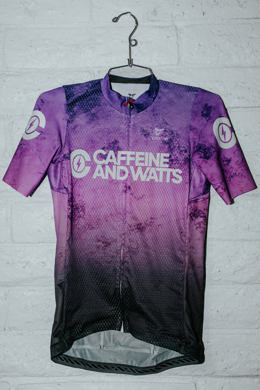 Caffeine & Watts Men's Cycling Jersey (Purple)