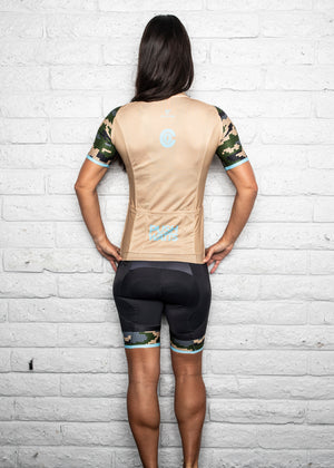 Caffeine & Watts Women's Cycling Jersey (Camo)