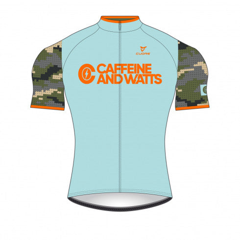 Caffeine & Watts Men's Cycling Jersey (Camo)