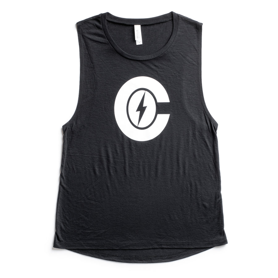 Caffeine and Watts Ladies Icon Muscle Tank