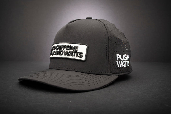 Caffeine & Watts Trucker Hat Black